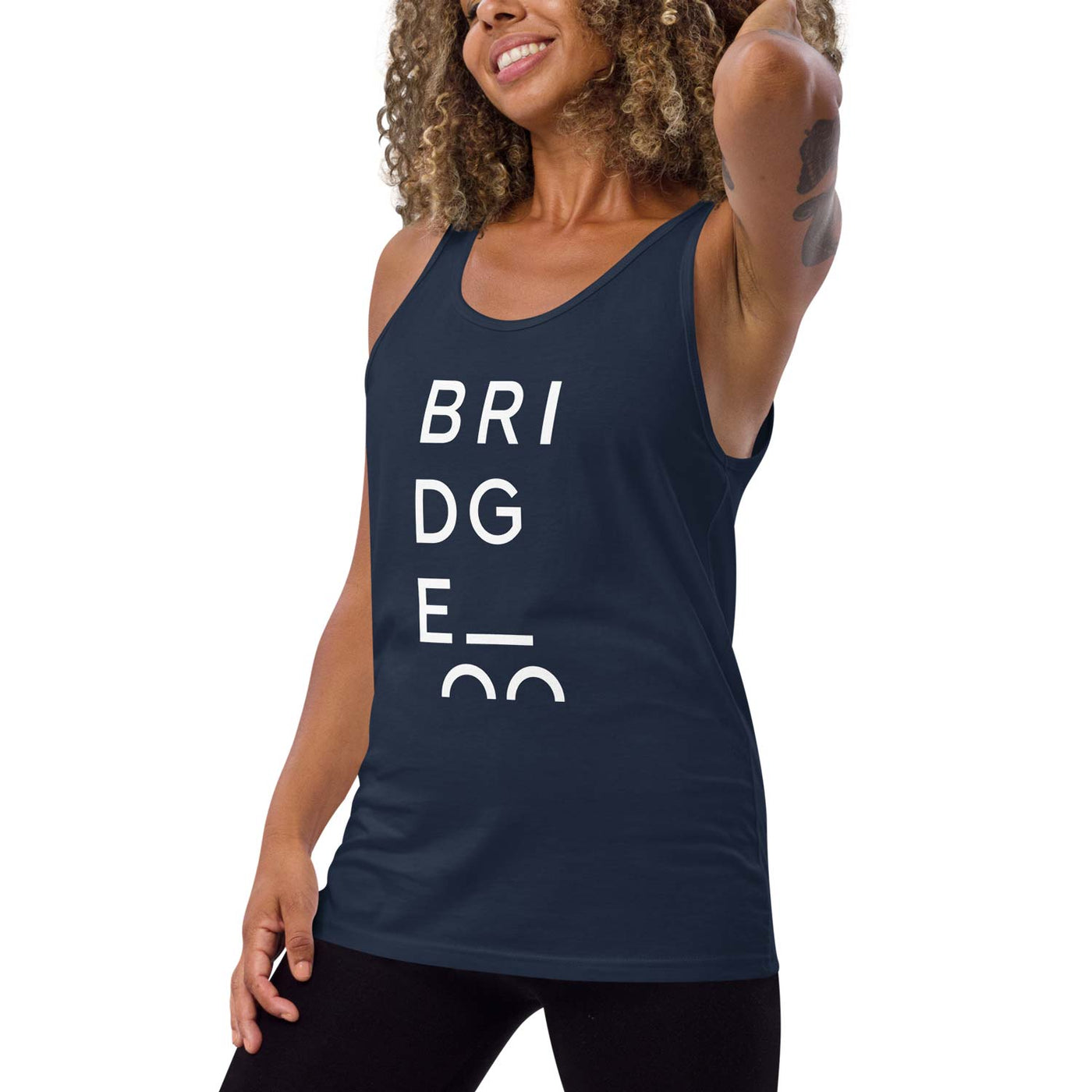BRIDGE Womens Stacked Tank Top